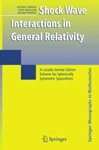 Cover image: Shock Wave Interactions in General Relativity 9780387350738