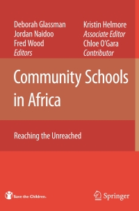 Cover image: Community Schools in Africa 1st edition 9780387451060