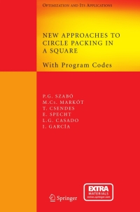 Titelbild: New Approaches to Circle Packing in a Square 9780387456737