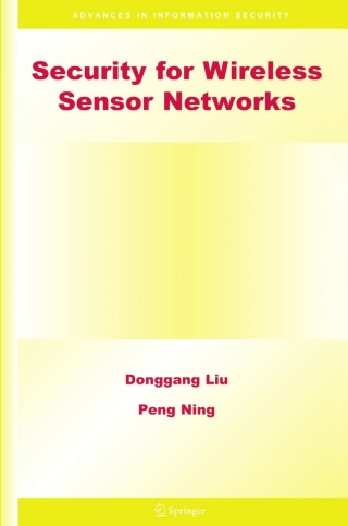 Titelbild: Security for Wireless Sensor Networks 9780387327235