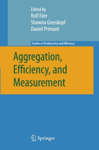 表紙画像: Aggregation, Efficiency, and Measurement 1st edition 9780387369488