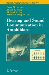 صورة الغلاف: Hearing and Sound Communication in Amphibians 1st edition 9780387325217