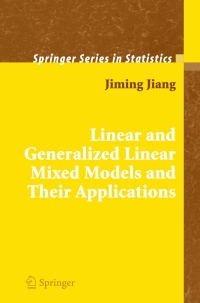 Omslagafbeelding: Linear and Generalized Linear Mixed Models and Their Applications 9780387479415