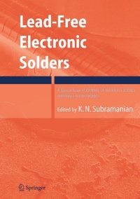 Imagen de portada: Lead-Free Electronic Solders 1st edition 9780387484310