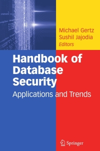Imagen de portada: Handbook of Database Security 1st edition 9780387485324