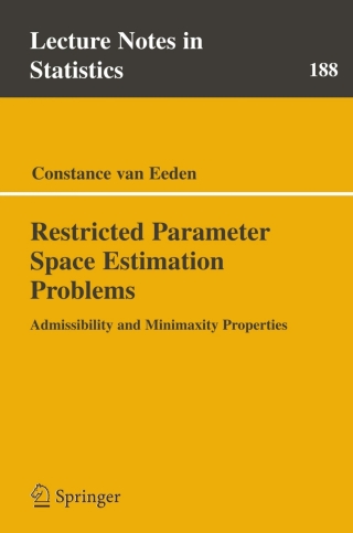 Cover image: Restricted Parameter Space Estimation Problems 9780387337470