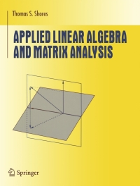Imagen de portada: Applied Linear Algebra and Matrix Analysis 9780387331942