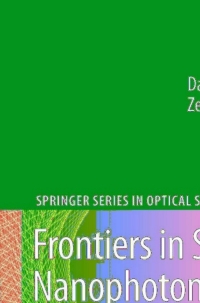 Imagen de portada: Frontiers in Surface Nanophotonics 1st edition 9780387489506