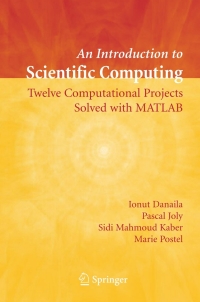 Imagen de portada: An Introduction to Scientific Computing 9780387308890