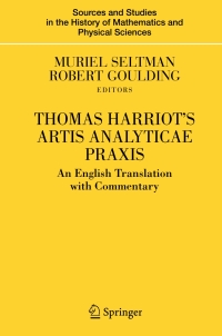 Titelbild: Thomas Harriot's Artis Analyticae Praxis 9780387495118