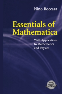 Cover image: Essentials of Mathematica 9780387495132