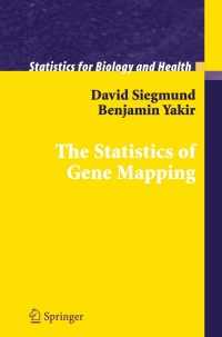 Imagen de portada: The Statistics of Gene Mapping 9780387496849
