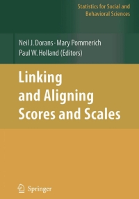 Imagen de portada: Linking and Aligning Scores and Scales 1st edition 9780387497709