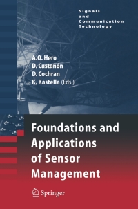 Cover image: Foundations and Applications of Sensor Management 1st edition 9780387278926