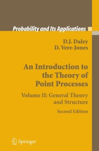 Cover image: An Introduction to the Theory of Point Processes 2nd edition 9780387213378