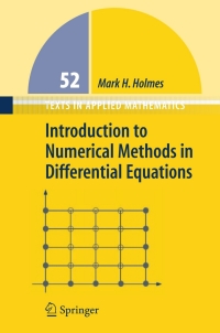 Cover image: Introduction to Numerical Methods in Differential Equations 9780387308913