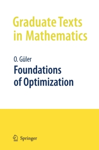 Titelbild: Foundations of Optimization 9780387344317
