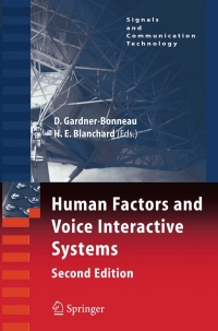 表紙画像: Human Factors and Voice Interactive Systems 2nd edition 9780387254821