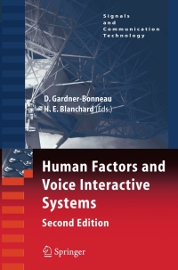 Imagen de portada: Human Factors and Voice Interactive Systems 2nd edition 9780387254821