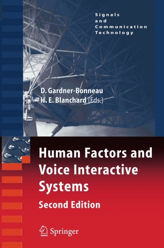 Cover image: Human Factors and Voice Interactive Systems 2nd edition 9780387254821