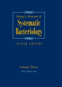 Cover image: Bergey's Manual of Systematic Bacteriology 2nd edition 9780387684895