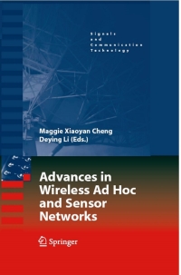 Omslagafbeelding: Advances in Wireless Ad Hoc and Sensor Networks 1st edition 9780387685656