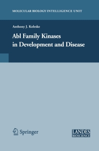 Omslagafbeelding: Abl Family Kinases in Development and Disease 1st edition 9780387366401