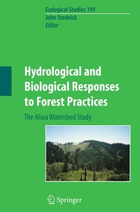 Cover image: Hydrological and Biological Responses to Forest Practices 9780387943855