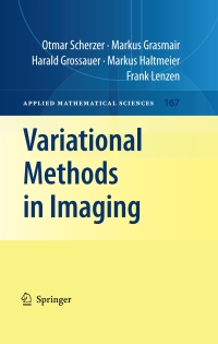 Titelbild: Variational Methods in Imaging 9780387309316