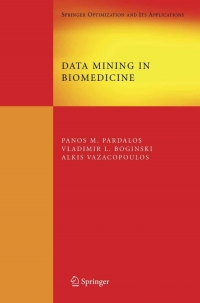 Cover image: Data Mining in Biomedicine 1st edition 9780387693187