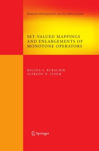 Cover image: Set-Valued Mappings and Enlargements of Monotone Operators 9781441943460
