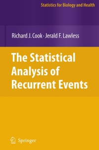 Cover image: The Statistical Analysis of Recurrent Events 9780387698090