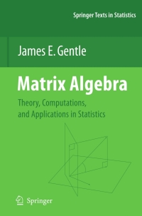Imagen de portada: Matrix Algebra 9781441924247