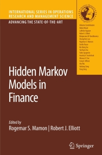 Immagine di copertina: Hidden Markov Models in Finance 1st edition 9780387710815