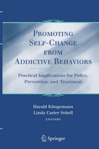 Cover image: Promoting Self-Change From Addictive Behaviors 1st edition 9780387712864