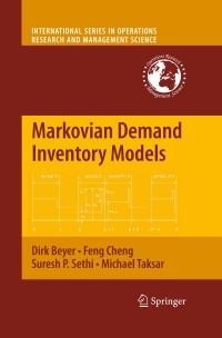 Cover image: Markovian Demand Inventory Models 9780387716039