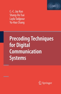 Titelbild: Precoding Techniques for Digital Communication Systems 9780387717685