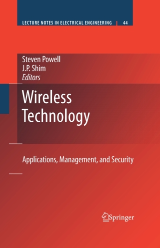 صورة الغلاف: Wireless Technology 9780387717869