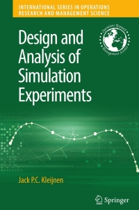 Cover image: Design and Analysis of Simulation Experiments 9780387718125