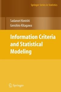 Cover image: Information Criteria and Statistical Modeling 9780387718866