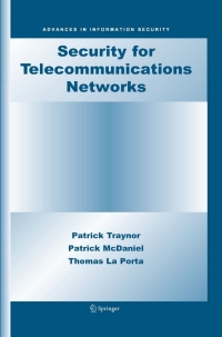 Cover image: Security for Telecommunications Networks 9780387724416