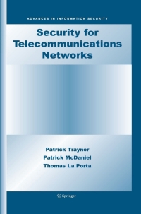 صورة الغلاف: Security for Telecommunications Networks 9780387724416