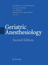 Cover image: Geriatric Anesthesiology 2nd edition 9780387725260