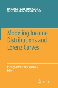Imagen de portada: Modeling Income Distributions and Lorenz Curves 1st edition 9780387727561