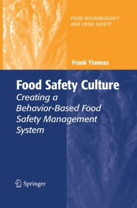 Cover image: Food Safety Culture 9780387728667