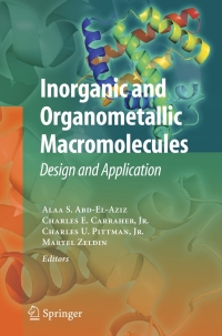 Omslagafbeelding: Inorganic and Organometallic Macromolecules 1st edition 9780387729466