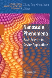 Titelbild: Nanoscale Phenomena 1st edition 9780387730479