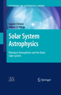 Imagen de portada: Solar System Astrophysics 9780387731568