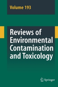 Cover image: Reviews of Environmental Contamination and Toxicology 193 1st edition 9780387731629
