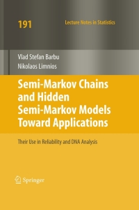 Omslagafbeelding: Semi-Markov Chains and Hidden Semi-Markov Models toward Applications 9780387731711